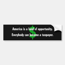 America Taxpayer Bumper Sticker