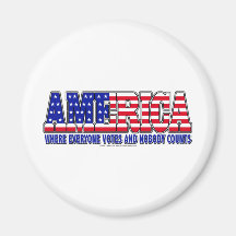 America Votes Refrigerator Magnet