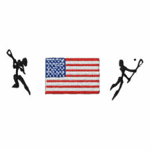 Américain de lacrosse des Etats-Unis brodé Polo Brodé