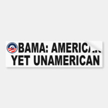 Américain d'Obama pourtant UnAmerican Autocollants Pour Voiture