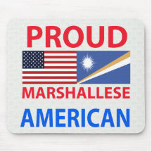 Américain fier de Marshallese Tapis De Souris