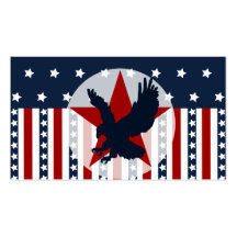 Américain patriote d'Eagle chauve de bannière étoi Cartes De Visite Professionnelles