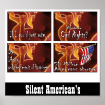 Américains silencieux affiches