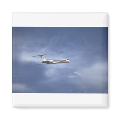 American Airlines airliner Refrigerator Magnet by transports
