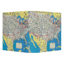 American Airlines system map Binders