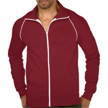 American Appearl Fleese Jacket Cranberry white