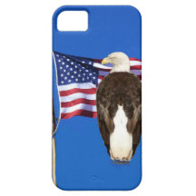 American Bald Eagle and American Flag iPhone 5 Cases