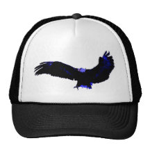 American Bald Eagle Landing Trucker Hat