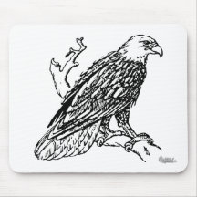American Bald Eagle Mouse Pad