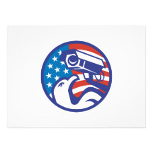 American Bald eagle Security Camera Custom Announcements