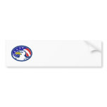 American Bald Eagle Stars Stripes Flag Bumper Stickers
