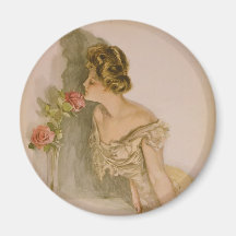 American Beauties by Harrison Fisher Fridge Magnet