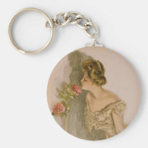 American Beauties by Harrison Fisher Keychain