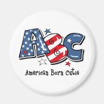 American Born Cutie Fridge Magnet