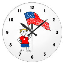 American Boys Clock