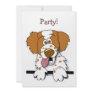 American Brittany Spaniel Cute Cartoon Dog Announcements
