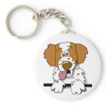 American Brittany Spaniel Cute Cartoon Dog Key Chain