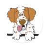 American Brittany Spaniel Cute Cartoon Dog Stickers