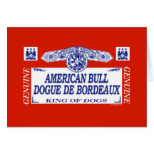 American Bull Dogue De Bordeaux Greeting Card
