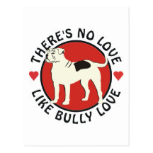 American Bulldog - Bully Love Post Card