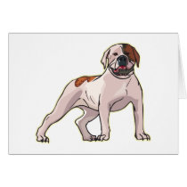 American Bulldog Greeting Cards