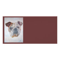 American Bulldog Custom Photo Card