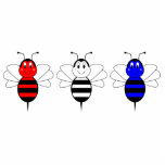 American Bumble Bees Ornament Cut Out