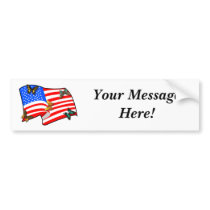 American Butterflys Bumper Sticker