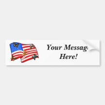 American Butterflys Bumper Sticker