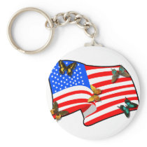 American Butterflys Keychain