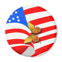 American Butterflys Fridge Magnets