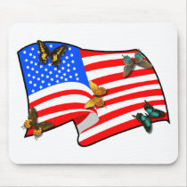 American Butterflys Mouse Pad