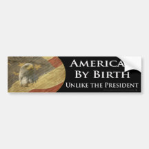 American By Birth Bumper Sticker