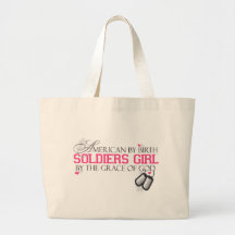 American By Birth - Soldiers Girl Canvas Bag