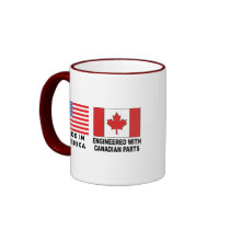 American Canadian Coffee Mugs