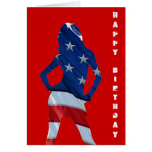 american cheerleader greeting card