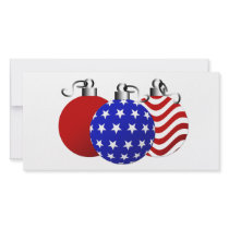 American Christmas Photo Greeting Card
