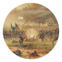 American Civil War Battle of Antietam Sharpsburg Round Stickers