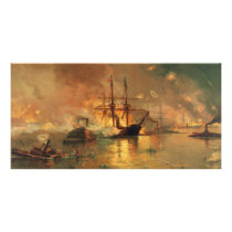 American Civil War Capture of New Orleans Photo Card Template