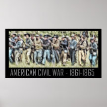 American Civil War Poster - Confederate Rabble