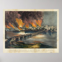 American Civil War The Fall of Richmond April 1865 Print