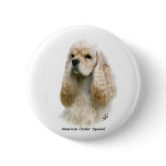 American Cocker Spaniel 9Y244D-035 Button