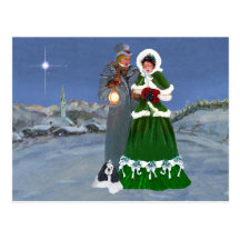 American Cocker Spaniel Christmas Post Card