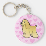 American Cocker Spaniel Love Keychain