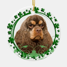 American Cocker Spaniel St. Patrick's Day Ornament