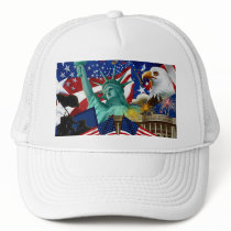 AMERICAN COLLAGE HAT