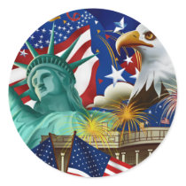 AMERICAN COLLAGE STICKERS