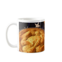 American Cultural Icons Apple Pie Baseball & Flag Coffee Mug