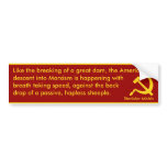 American descent into Marxism (Mishin) bumper stickers