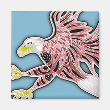 american eagle by gregory gallo fridge magnet